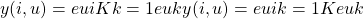 y(i,u)=eui∑Kk=1euky(i,u)=eui∑k=1Keuk